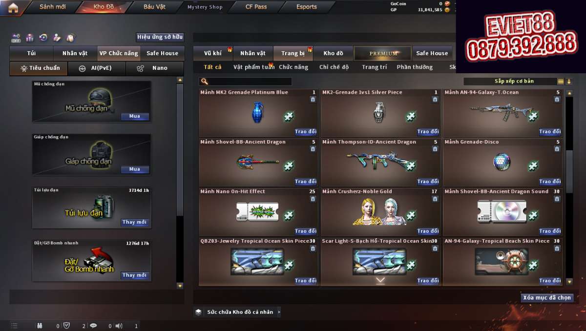 shop acc cf uy tin gia re